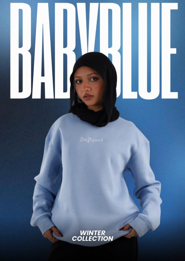 Unisex Baby Blue Crew Neck