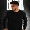Unisex Black Crew Neck