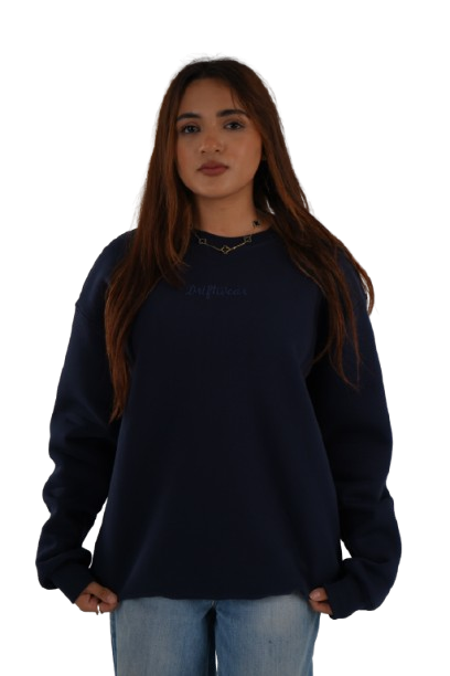 Unisex Navy Crew Neck