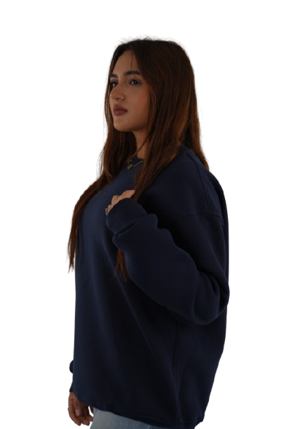 Unisex Navy Crew Neck