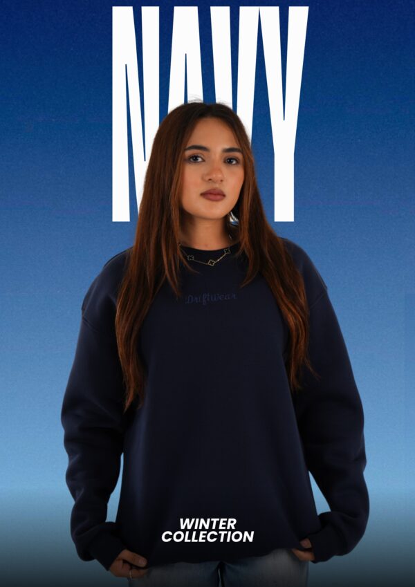 Unisex Navy Crew Neck
